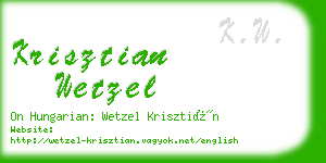 krisztian wetzel business card